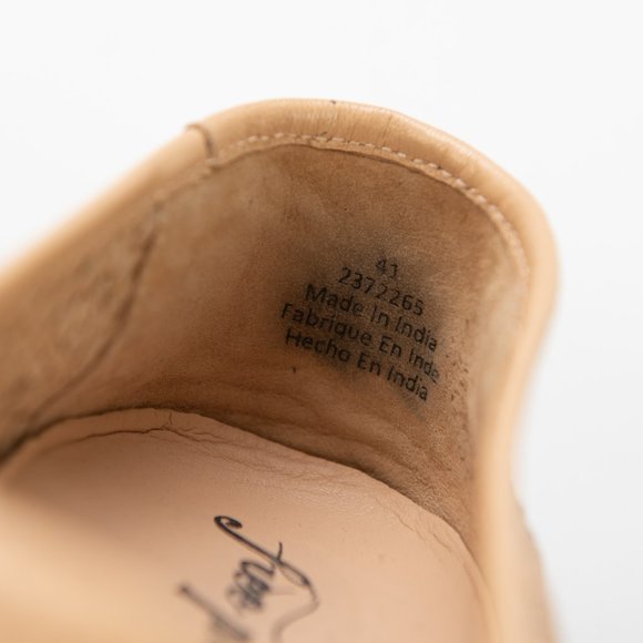 Free People Santorini Woven Sneaker Leather Slide Slip-On Shoes Tan Size 41 - Picture 4 of 7